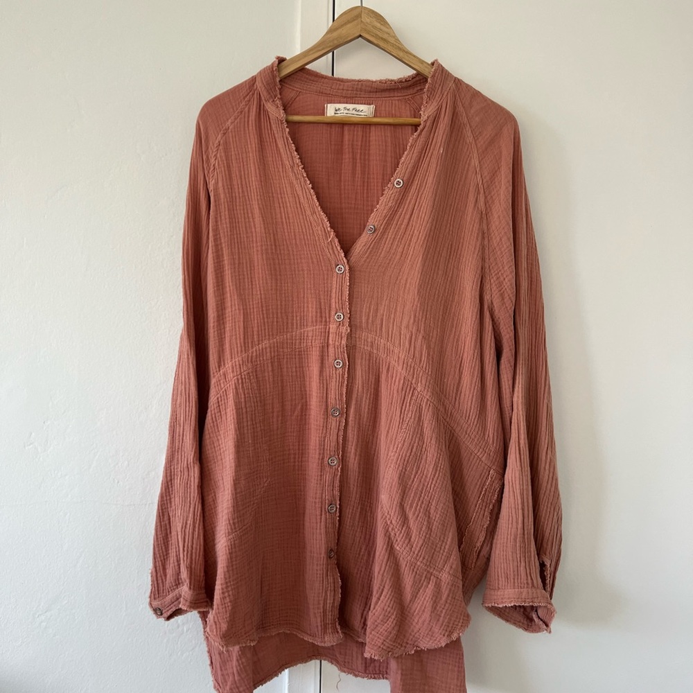 Free People Summer Daydream button down! XS